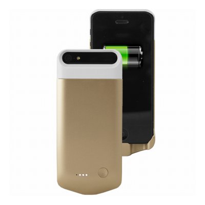 Coque batterie 2200 mAh dorée sous licence MFI agrée Apple pour iPhone 5 / 5S