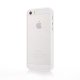 Coque bumper blanc et vitre arrière transparente pour iPhone 5 / 5S