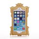 Coque silicone dorée cadre miroir pour iPhone 5 / 5S