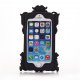 Coque silicone noire cadre miroir pour iPhone 5 / 5S