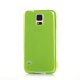 Etui livre en silicone vert pour Samsung Galaxy S5 G900