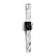 Bracelet Apple Watch en cuir 38-40mm Marbre gris La Coque Francaise