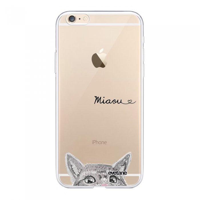 Coque Iphone 6 Plus 6s Plus 360 Integrale Transparente Chat Miaou Tendance Evetane Coquediscount