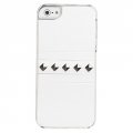 GLAM ME COQUE ARRIERE BLANCHE CLOUS POUR APPLE IPHONE 5 5S