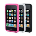 MUVIT PACK 3 COQUES SILICONES NOIR ROSE BLANC IPHONE 3G/3GS