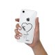 Coque iPhone 7/8/ iPhone SE 2020 360 intégrale transparente Coeur love Tendance Evetane.