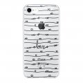 Coque iPhone 7/8/ iPhone SE 2020 360 intégrale transparente Love en lignes Tendance Evetane.