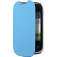 Etui coque bleu made in France pour Samsung Galaxy Fame Lite S6790