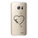 Coque Samsung Galaxy S7 silicone transparente Coeur love ultra resistant Protection housse Motif Ecriture Tendance Evetane
