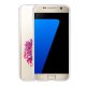Coque Samsung Galaxy S7 silicone transparente Lion géométrique rose ultra resistant Protection housse Motif Ecriture Tendance Evetane