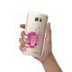 Coque Samsung Galaxy S7 silicone transparente Lion géométrique rose ultra resistant Protection housse Motif Ecriture Tendance Evetane