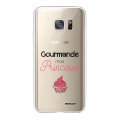 Coque Samsung Galaxy S7 silicone transparente Gourmande mais princesse ultra resistant Protection housse Motif Ecriture Tendance Evetane
