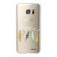 Coque Samsung Galaxy S7 silicone transparente Happyness ultra resistant Protection housse Motif Ecriture Tendance Evetane