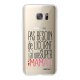 Coque Samsung Galaxy S7 silicone transparente Licorne super maman ultra resistant Protection housse Motif Ecriture Tendance Evetane