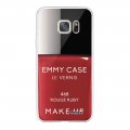 Coque Samsung Galaxy S7 silicone transparente Vernis Rouge ultra resistant Protection housse Motif Ecriture Tendance Evetane
