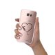Coque Samsung Galaxy S7 Edge silicone transparente Coeur love ultra resistant Protection housse Motif Ecriture Tendance Evetane