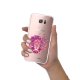 Coque Samsung Galaxy S7 Edge silicone transparente Lion géométrique rose ultra resistant Protection housse Motif Ecriture Tendance Evetane