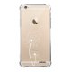 Coque iPhone 6/6S anti-choc souple angles renforcés transparente Pissenlit blanc Evetane