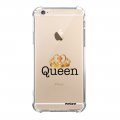 Coque iPhone 6/6S anti-choc souple angles renforcés transparente Queen Evetane