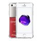 Coque iPhone 5/5S/SE anti-choc souple angles renforcés transparente Vernis Rouge Evetane