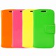 Mocca étui folio vernis rose fluo pour Samsung Galaxy Trend S7560 / S Duos S7562
