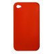 Coque silicone integrale orange strass iPhone 4