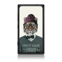 Coque Nokia Lumia 520 rigide noir Tigre Fashion Dessin Evetane
