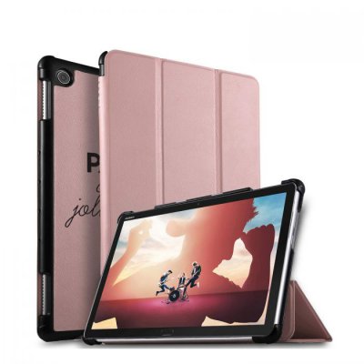 Etui Huawei MediaPad T5 10.1 pouces Parfaite Avec De Jolis Défauts Ecriture Motif Tendance