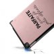 Etui Huawei MediaPad M5 10.8 pouces effet cuir grainé rose gold Parfaite Avec De Jolis Défauts Ecriture Motif Tendance