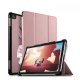 Etui Huawei MediaPad M5 10.8 pouces effet cuir grainé rose gold Ananas geometrique marbre Ecriture Motif Tendance