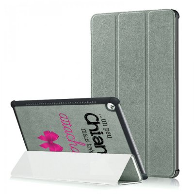 Etui Huawei MediaPad T5 10.1 pouces Un peu chiante tres attachante Ecriture Motif Tendance