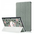 Etui Huawei MediaPad M5 10.8 pouces effet cuir grainé gris Oui aux licornes Ecriture Motif Tendance