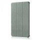 Etui Huawei MediaPad M5 10.8 pouces effet cuir grainé gris Oui aux licornes Ecriture Motif Tendance