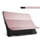 Etui Huawei MediaPad M5 10.8 pouces effet cuir grainé rose gold Raleuse Mais Heureuse Ecriture Motif Tendance