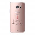 Coque Samsung Galaxy S7 Edge 360 intégrale transparente Pompette à la grenadine Tendance La Coque Francaise.