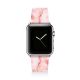 Bracelet Apple Watch en cuir 38-40mm Marbre Fleurs Evetane