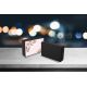 Enceinte bluetooth noire Fleurs roses Evetane