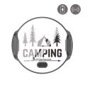 Support voiture avec charge à induction et ouvertu Camping Forever