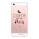 Coque iPhone 5/5S/SE silicone transparente Coquette ultra resistant Protection housse Motif Ecriture Tendance La Coque Francaise