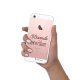 Coque iPhone 5/5S/SE silicone transparente Bavarde et impatiente ultra resistant Protection housse Motif Ecriture Tendance La Coque Francaise