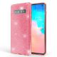 Coque Galaxy S10 Pailletes souple Silicone Rose Gold