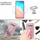 Coque Galaxy S10 Pailletes souple Silicone Rose Gold