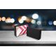 Enceinte bluetooth noire Trio marbre fuschia La Coque Francaise