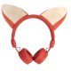 Casque filaire pour enfant en forme de renard - marron