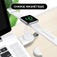 Chargeur compatible avec Apple Watch/(Airpods) Portable à Induction Blanc
