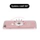 Support anneau rotatif 360° pour Smartphones & Tablettes Fleur Blanche