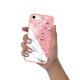 Coque en verre trempé ROSE iPhone 7/8/ iPhone SE 2020 verre trempé rose Terrazzo marbre Blanc Ecriture Tendance et Design Evetane