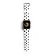 Bracelet Apple Watch en cuir 38-40mm Pois Noir Evetane