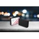 Enceinte bluetooth noire avec verre trempé Terrazo marbre Blanc Evetane