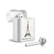 Ecouteurs Sans Fil Bluetooth Argent argent Illumination de paris Ecriture Tendance et Design La Coque Francaise.